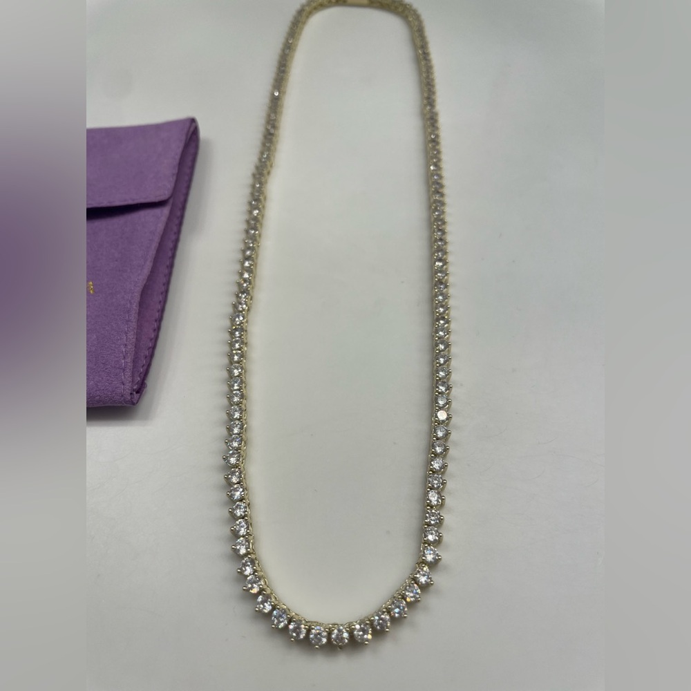 Melinda Maria Gold “Not Your Basic Tennis Necklace” - Picture 3 of 11